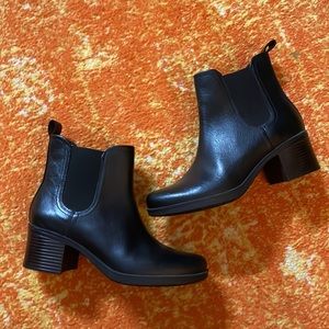Black Clark Booties